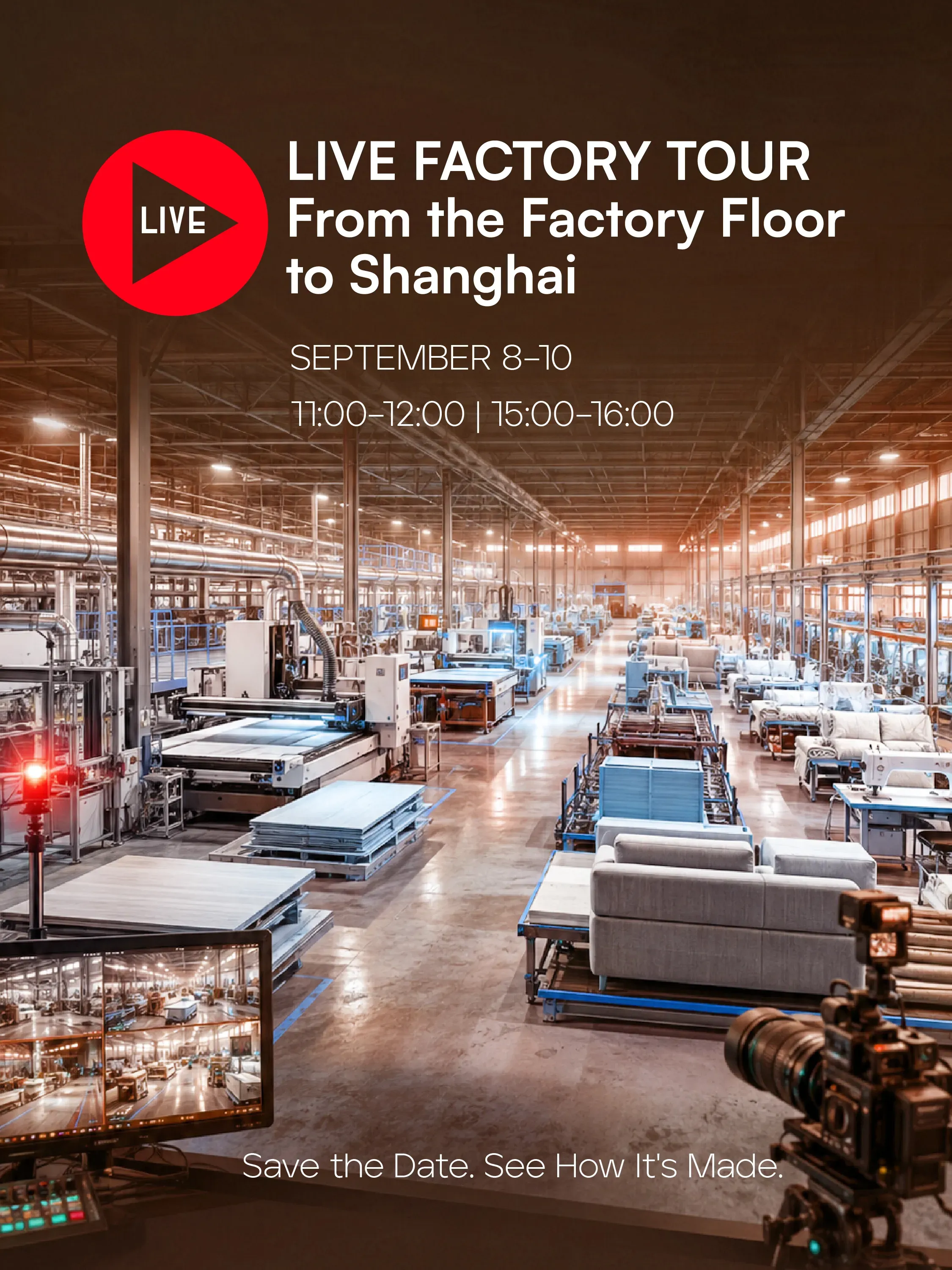U-LIKE furniture factory production floor in Bazhou, Hebei