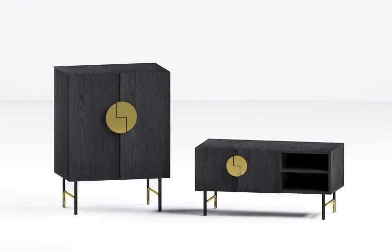Cabinet collection with Tai Chi Pattern