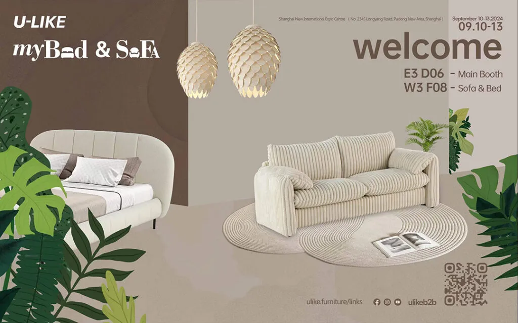Don't Miss Out Our Sofa & Bed Booth on Shanghai Furniture Fair!