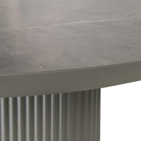 dark grey dining table