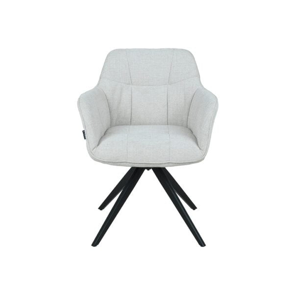 WADE Swivel Dining Chair With Arms - Image 2