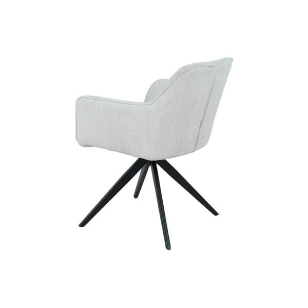 WADE Swivel Dining Chair With Arms - Image 5