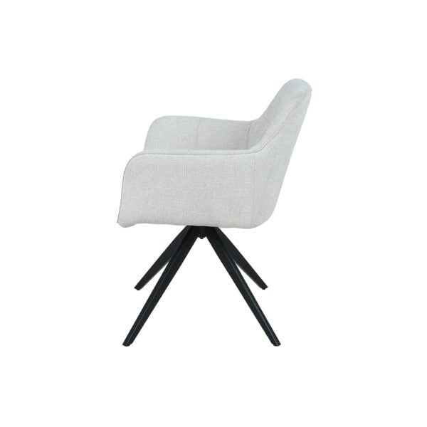 WADE Swivel Dining Chair With Arms - Image 3