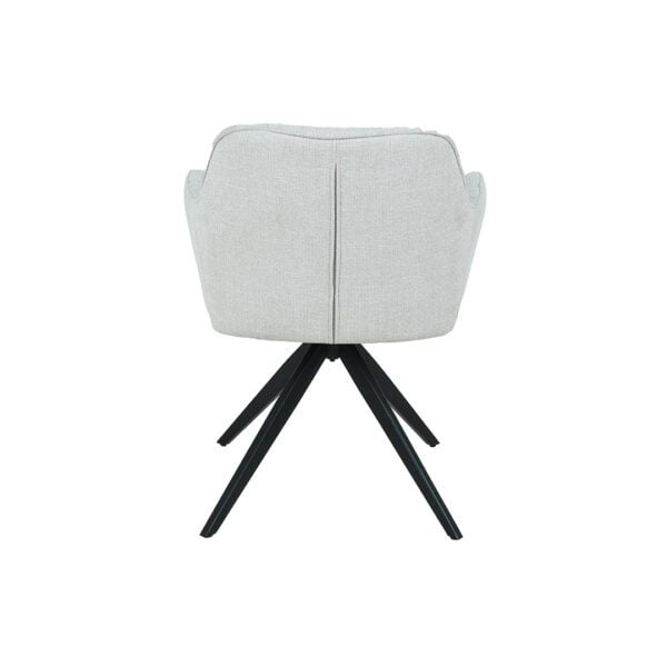 WADE Swivel Dining Chair With Arms - Image 4