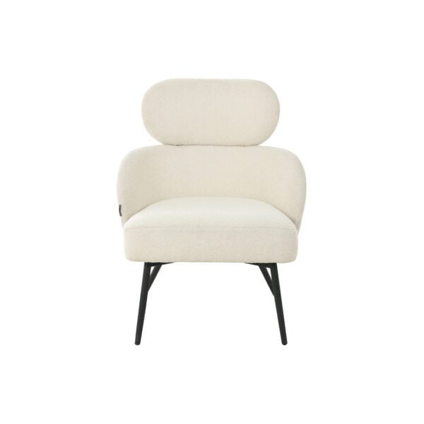 JUDE White Lounge Chair - Image 2