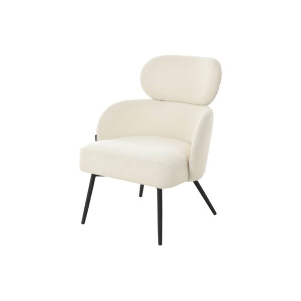 JUDE White Lounge Chair