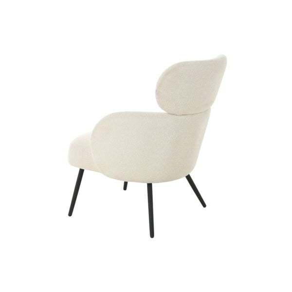 JUDE White Lounge Chair - Image 4